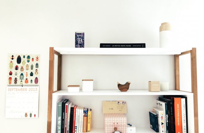 minimalist bookshelf
