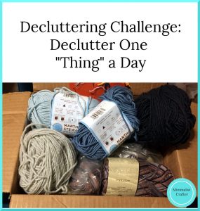 decluttering challenge: can you declutter one thing a day?